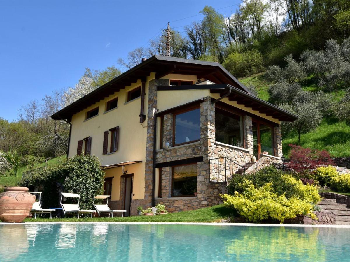 Villa In Pisogne With Pool Garden And Lake View エクステリア 写真